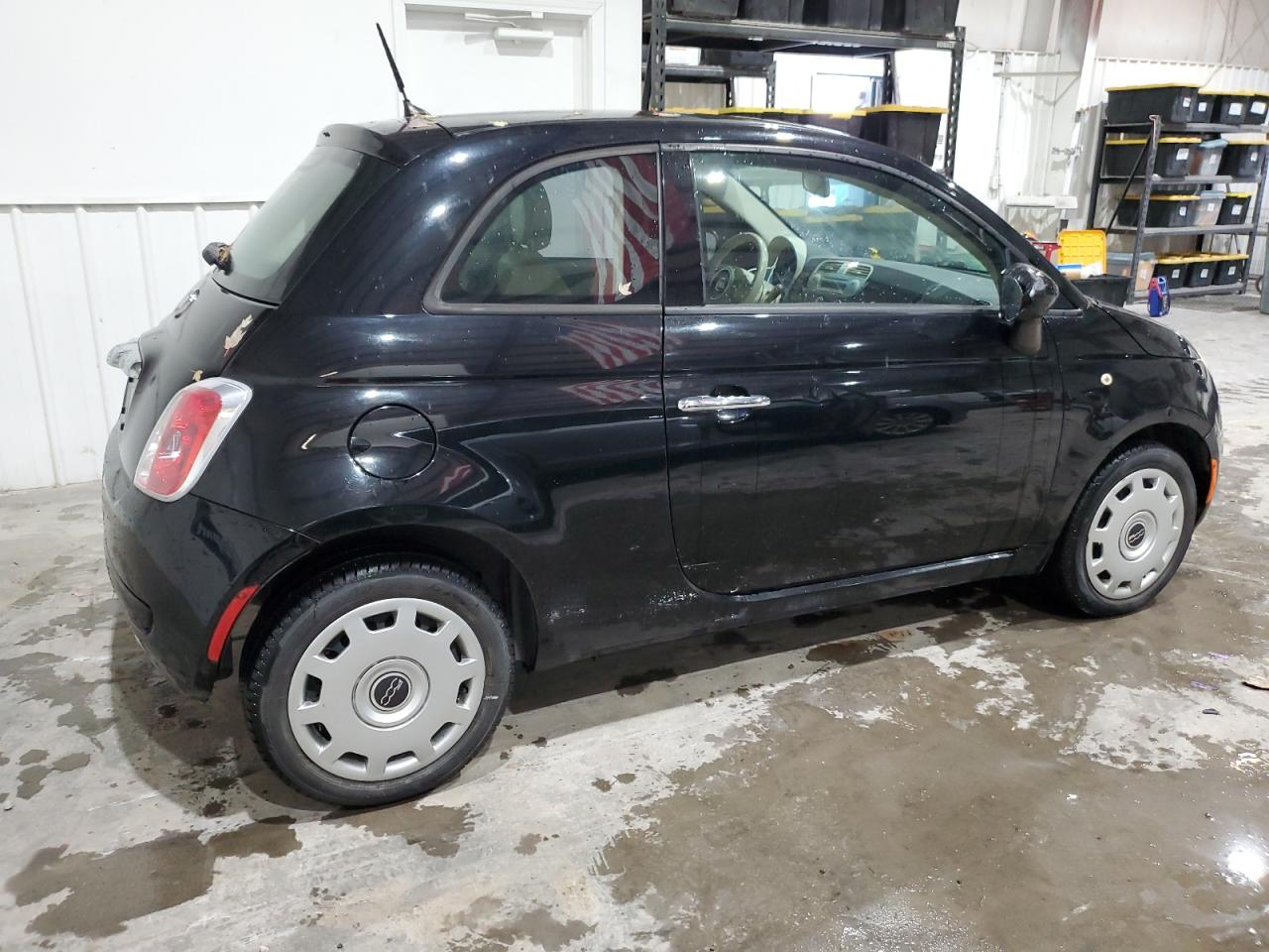 2013 Fiat 500 VIN 3C3CFFAR7DT751959 Copart auction photo, mechanical / side damage thumbnail 3