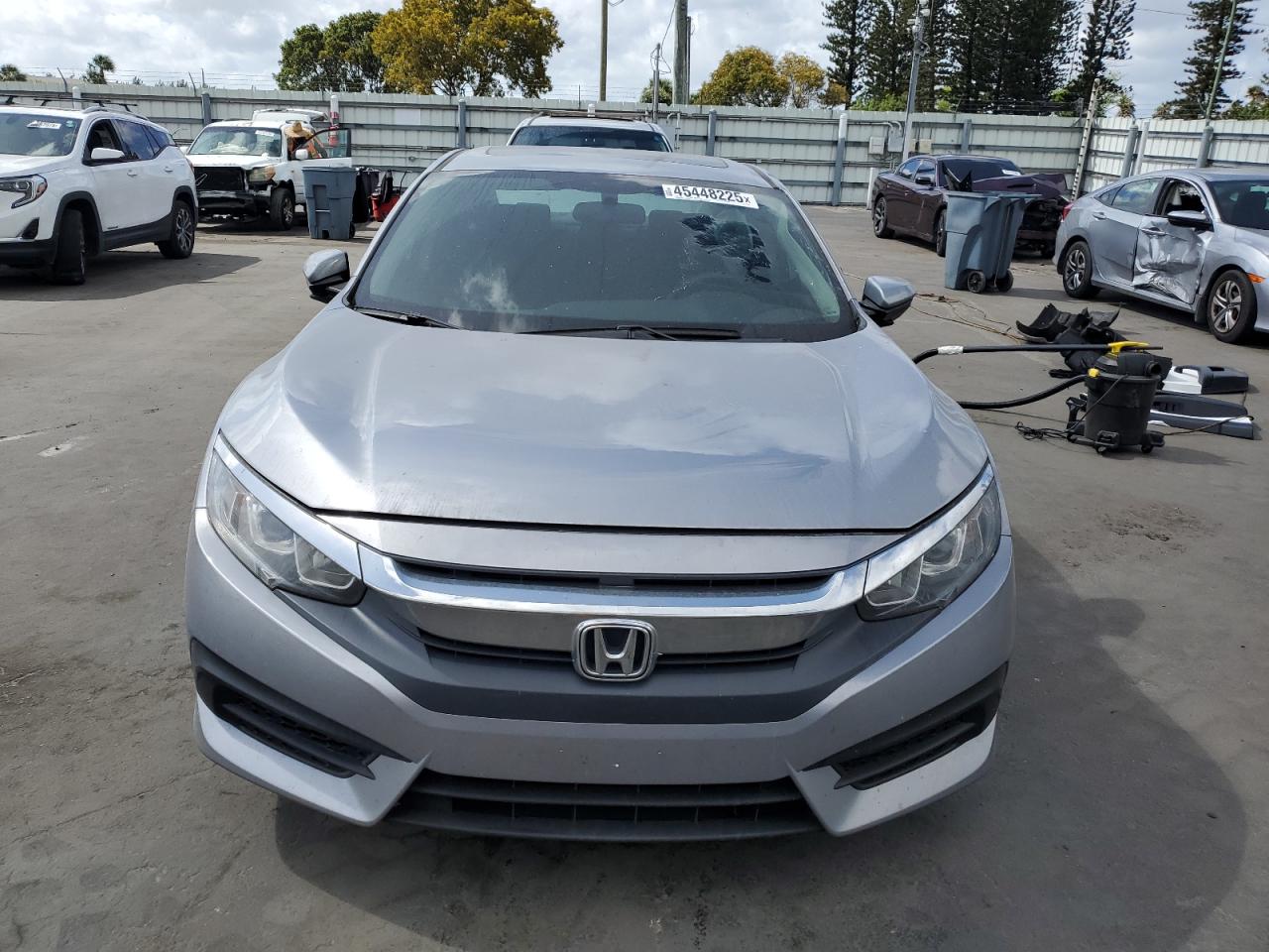 2016 Honda Civic VIN 19XFC2F75GE032509 Copart auction photo, rear end / side damage thumbnail 5