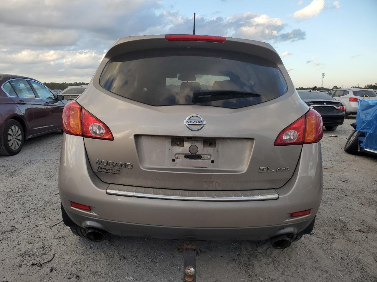 2010 Nissan Murano VIN JN8AZ1MW1AW140429 Copart auction photo, minor dent/scratches damage thumbnail 6