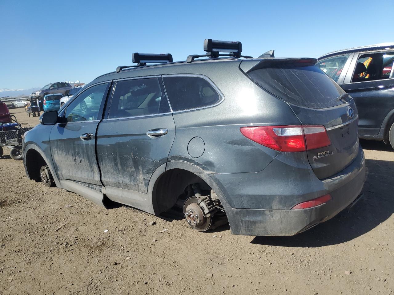 2013 Hyundai Santa Fe VIN KM8SNDHF3DU009294 Copart auction photo, front end damage thumbnail 2