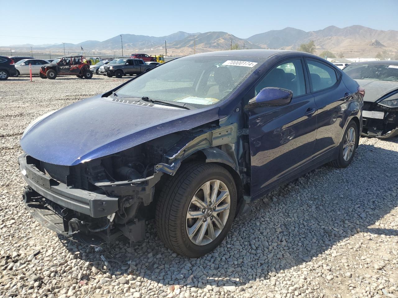 2014 Hyundai Elantra VIN 5NPDH4AE7EH535381