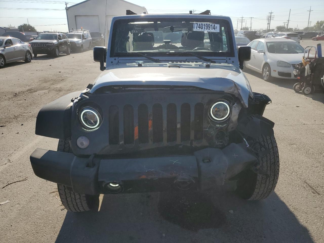 2015 Jeep Wrangler VIN 1C4BJWDG9FL687714 Copart auction photo, front end damage thumbnail 5