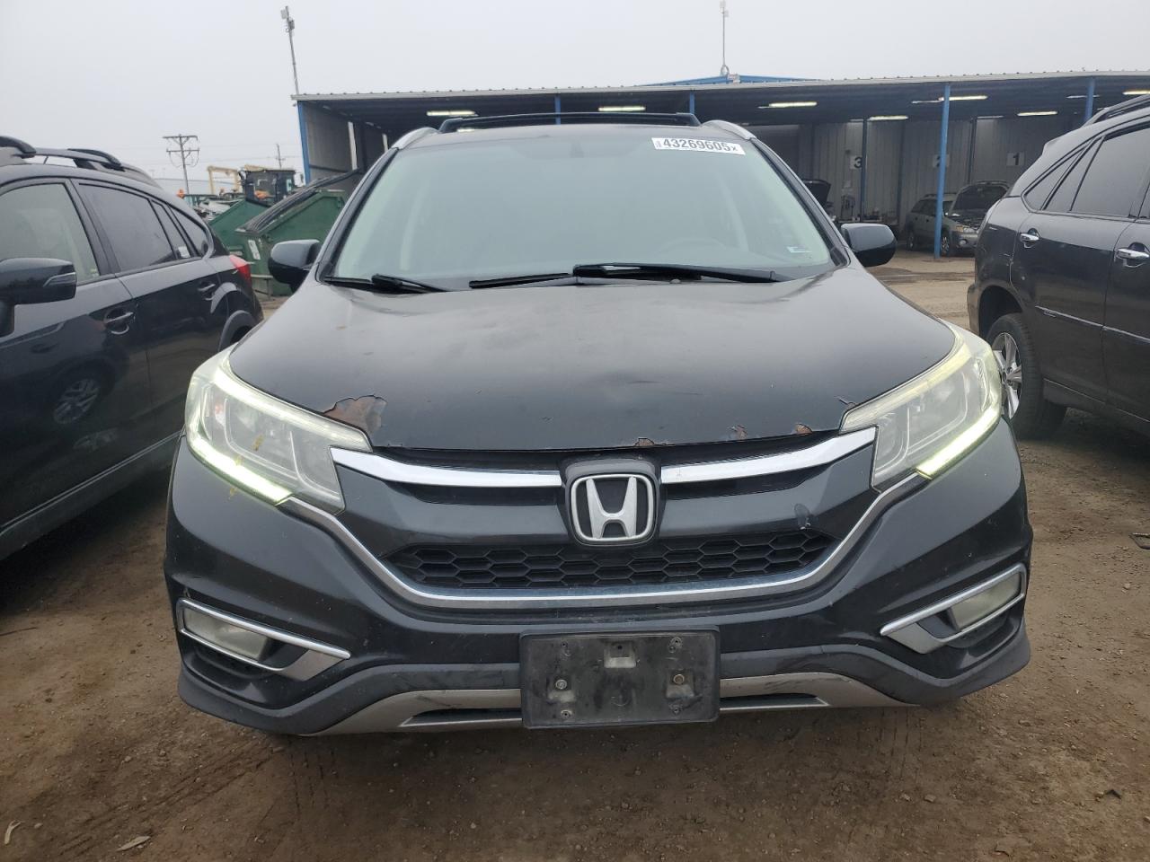 2016 Honda CR-V VIN 2HKRM3H7XGH555453 Copart auction photo, front end / rear end damage thumbnail 5