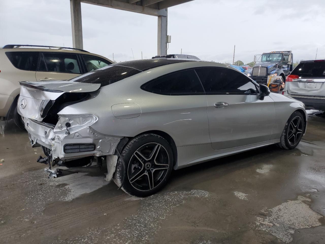 2020 Mercedes-Benz C-klasse VIN WDDWJ8DB7LF942331 Copart auction photo, rear end / minor dent/scratches damage thumbnail 3