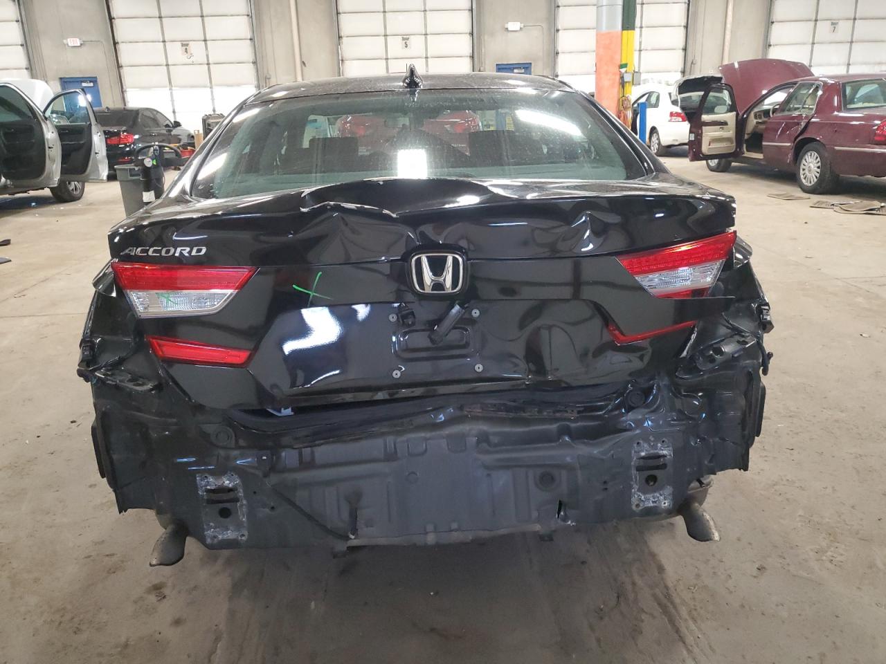 2020 Honda Accord VIN 1HGCV1F13LA141083 Copart auction photo, rear end damage thumbnail 6