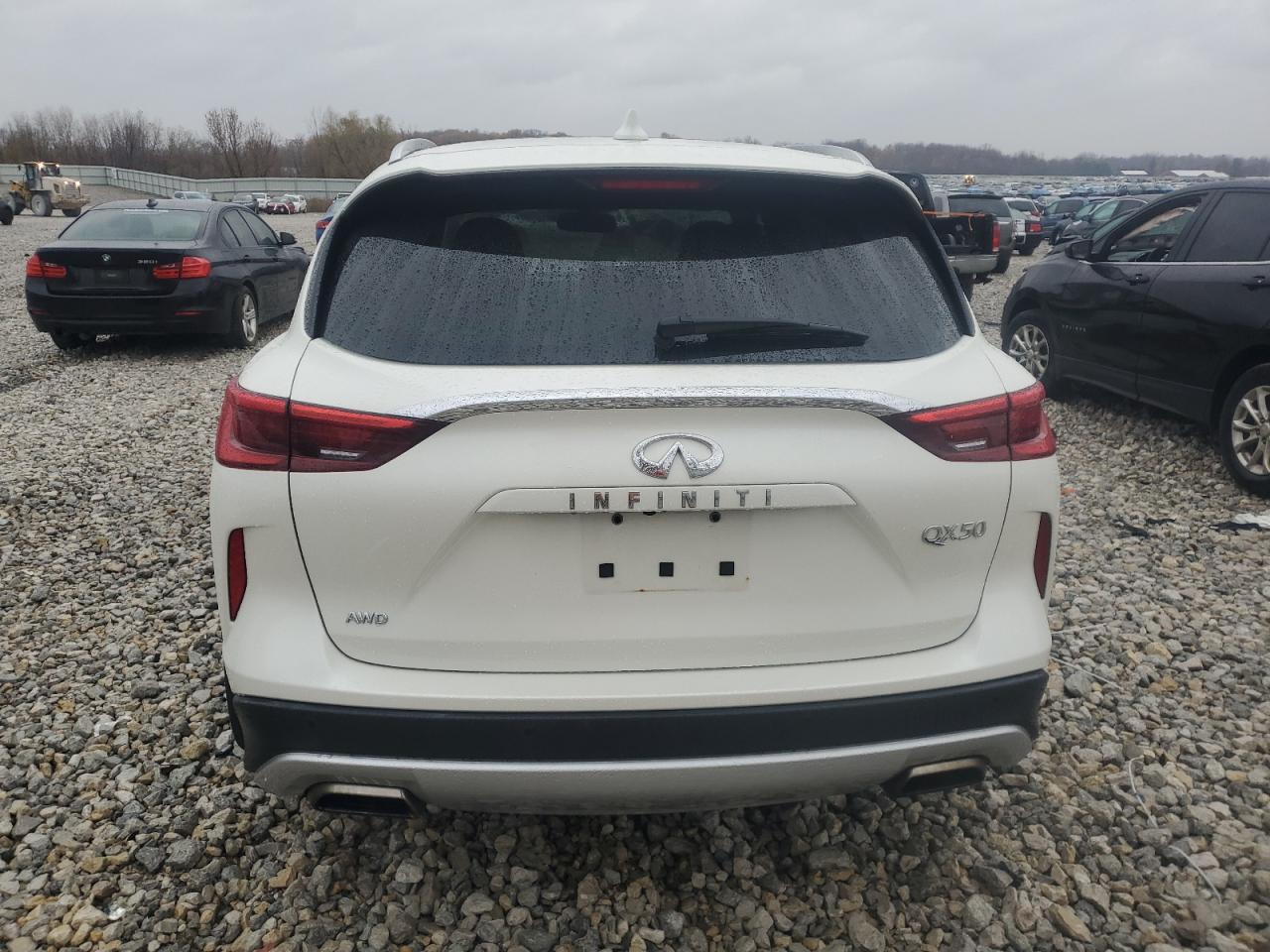 2020 Infiniti QX50 VIN 3PCAJ5M34LF115600 Copart auction photo, front end / side damage thumbnail 6