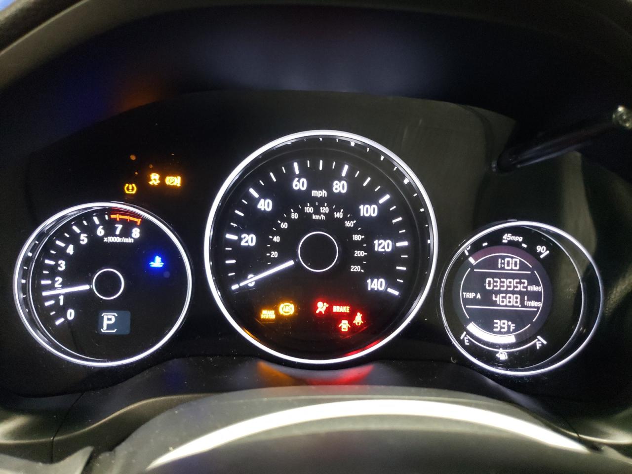2021 Honda HR-V VIN 3CZRU6H14MM735783 Copart auction photo, side / rear end damage thumbnail 9