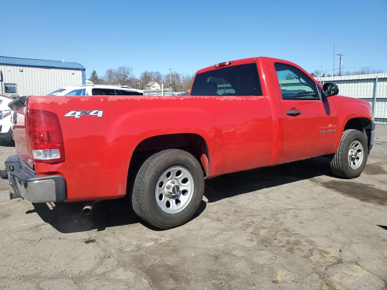 2007 GMC Sierra VIN 1GTEK14C07Z537001 Copart auction photo, rear end damage thumbnail 3