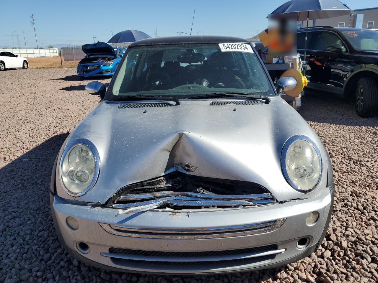 2006 MINI Cooper VIN WMWRC33586TK64126 Copart auction photo, front end / rear end damage thumbnail 5