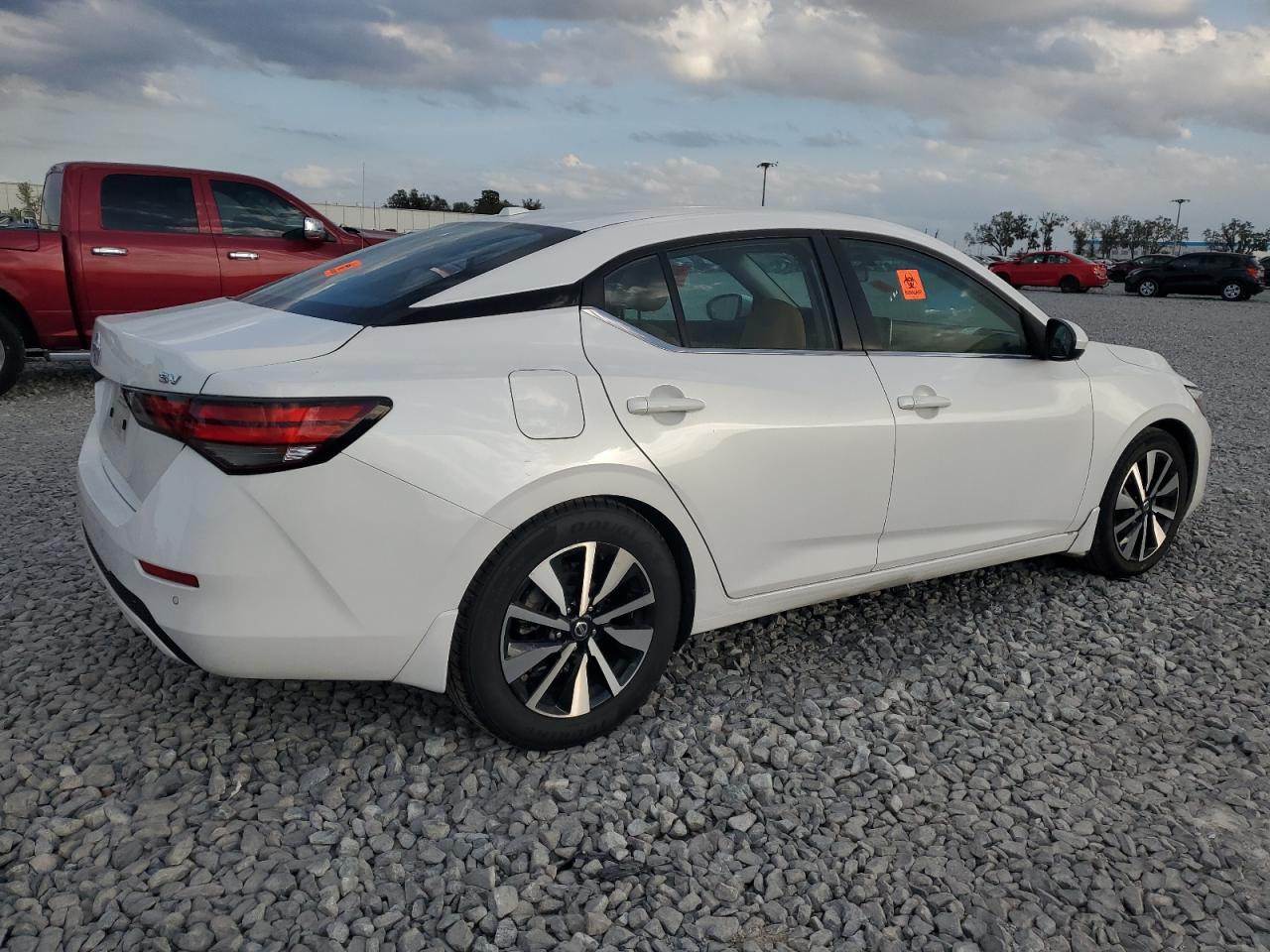 2021 Nissan Sentra VIN 3N1AB8CV8MY280818 Copart auction photo, vandalism damage thumbnail 3
