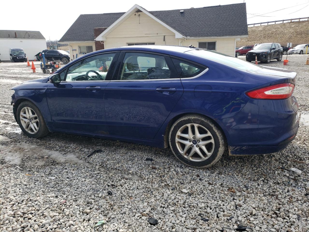 2014 Ford Fusion VIN 3FA6P0H74ER127158 Copart auction photo, front end / side damage thumbnail 2