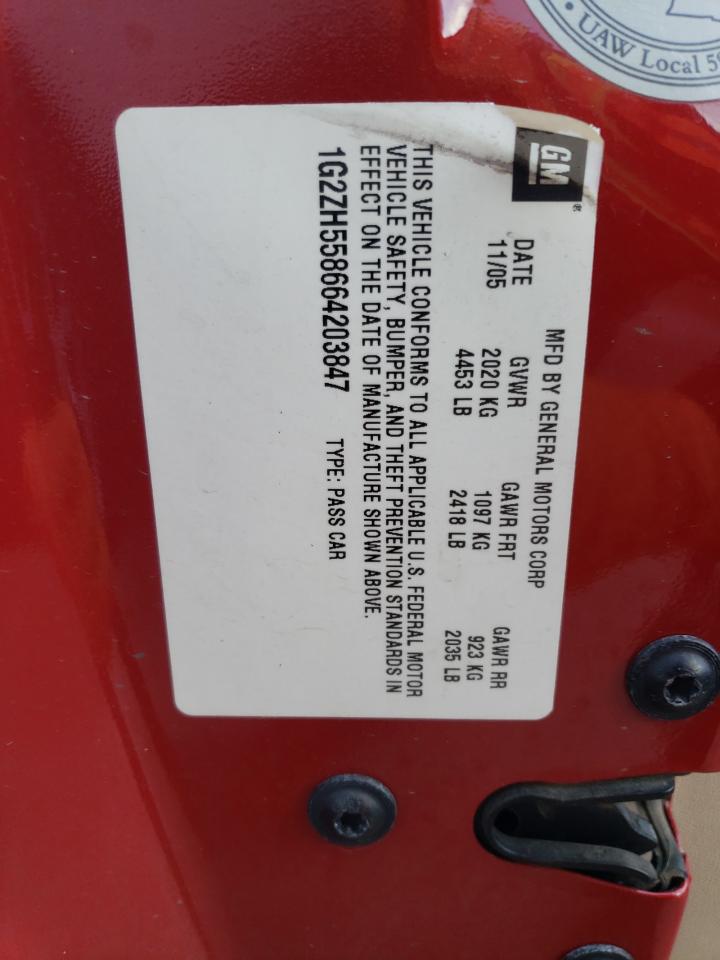 2006 Pontiac G6 VIN 1G2ZH558664203847 Copart auction photo, side damage thumbnail 12
