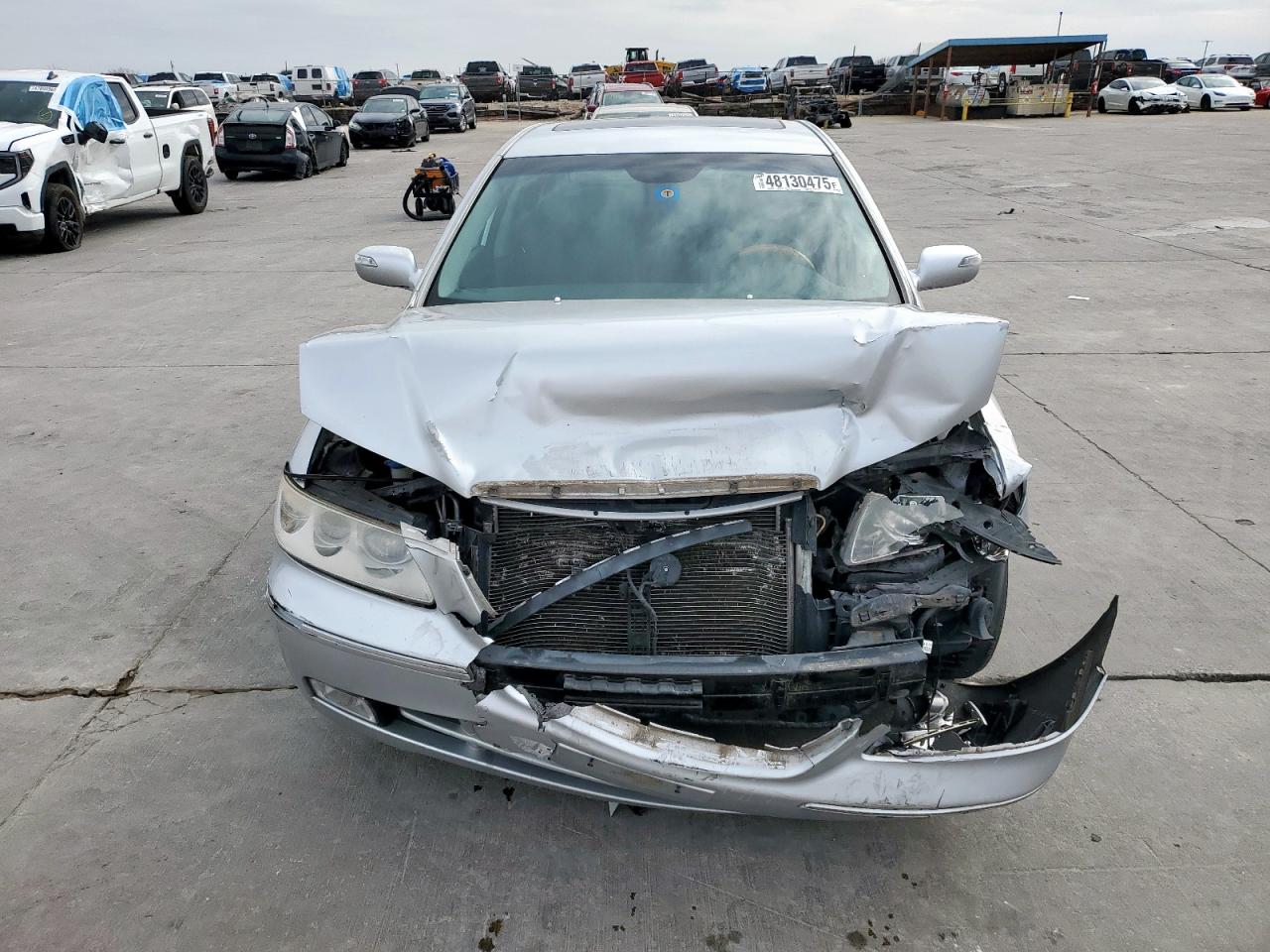 2008 Hyundai Azera VIN KMHFC46F08A318383 Copart auction photo, front end damage thumbnail 5