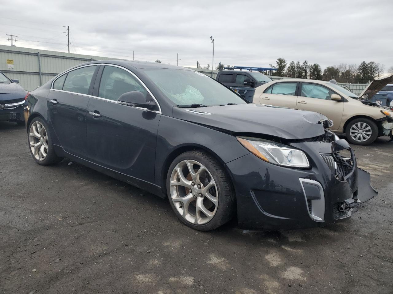 2013 Buick Regal VIN 2G4GV5GV0D9174513 Copart auction photo, front end damage thumbnail 4