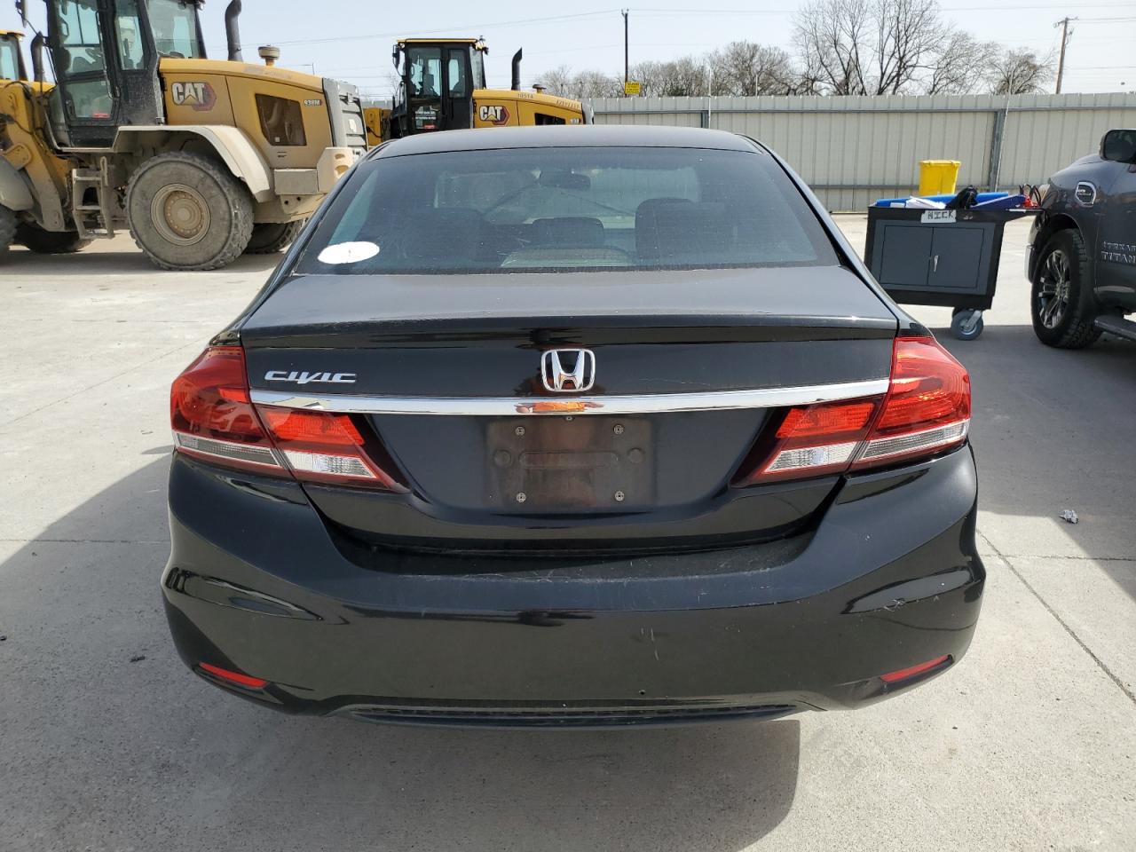 2013 Honda Civic VIN 19XFB2F59DE019517 Copart auction photo, side damage thumbnail 6