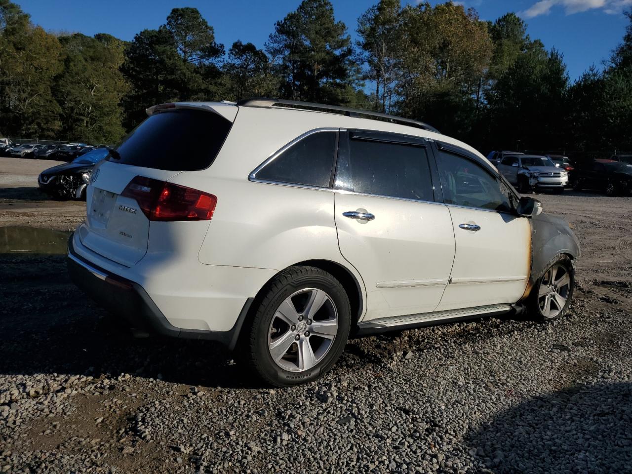 2012 Acura MDX VIN 2HNYD2H29CH508017 Copart auction photo, burn - engine damage thumbnail 3