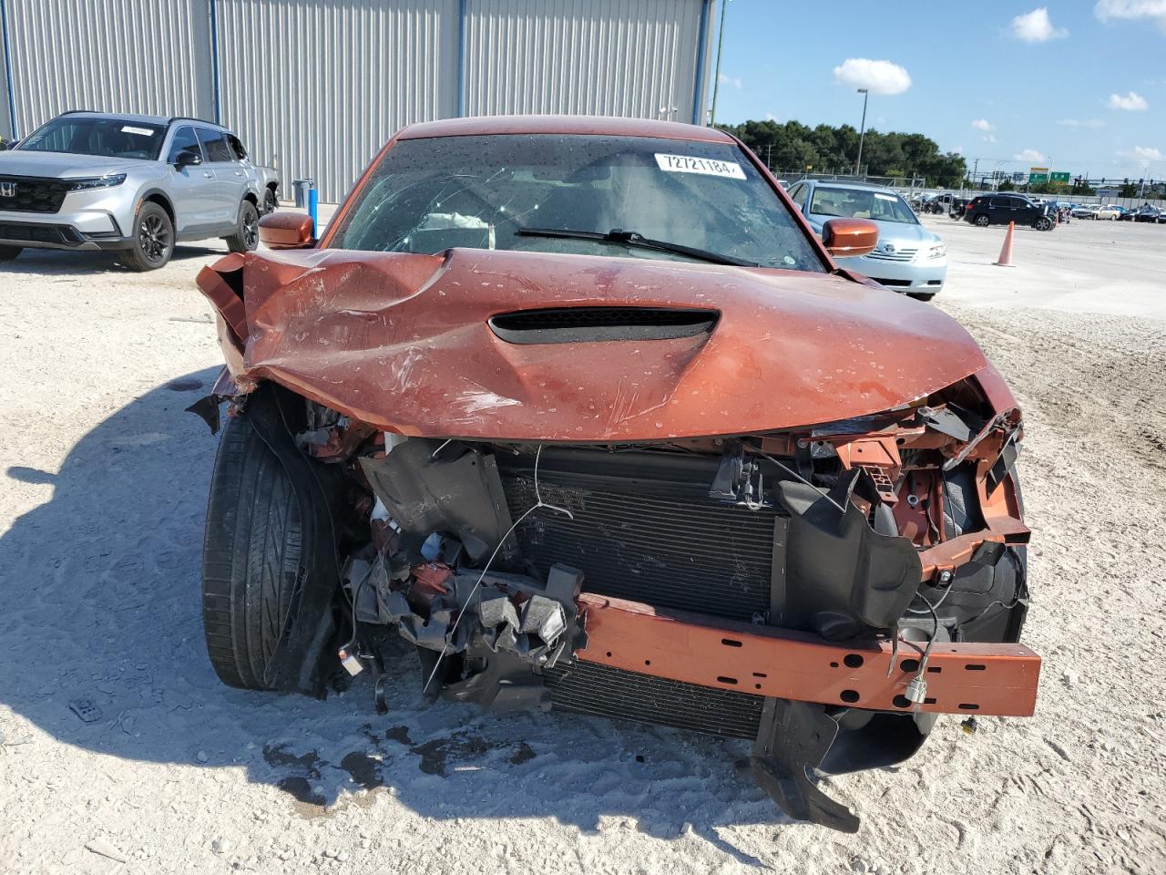 2021 Dodge Charger VIN 2C3CDXHG8MH569485 Copart auction photo, front end damage thumbnail 5