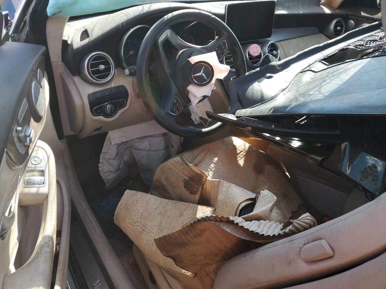 2017 Mercedes-Benz C-klasse VIN WDDWJ4KB6HF452935 Copart auction photo, front end damage thumbnail 8