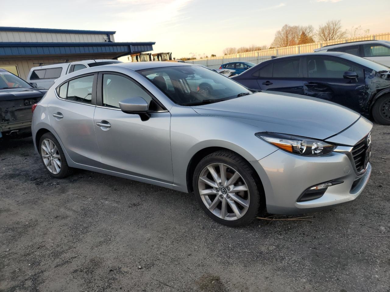 2017 Mazda 3 VIN 3MZBN1L74HM126263 Copart auction photo, rear end / side damage thumbnail 4