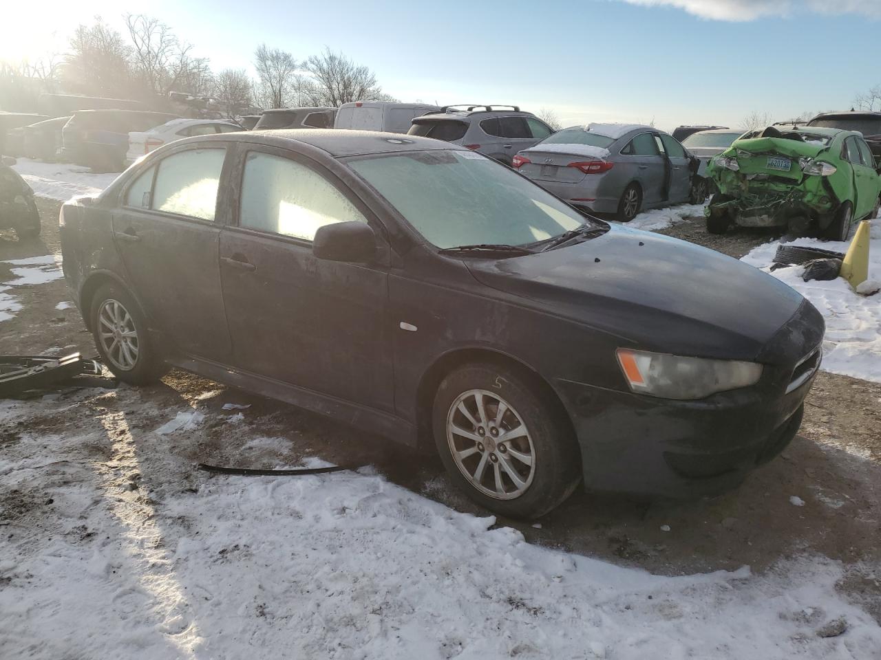 2010 Mitsubishi Lancer VIN JA32U2FU7AU022931 Copart auction photo, side damage thumbnail 4