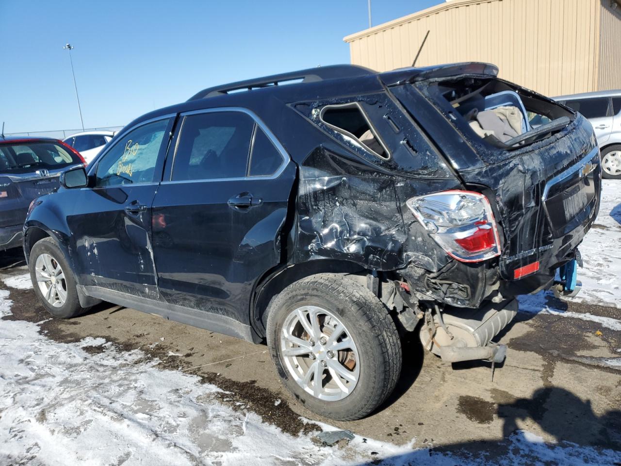 2017 Chevrolet Equinox VIN 2GNFLFE33H6209105 Copart auction photo, rear end / side damage thumbnail 2