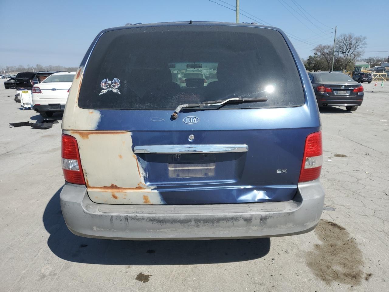 2003 KIA Sedona VIN KNDUP131636436120 Copart auction photo, front end damage thumbnail 6