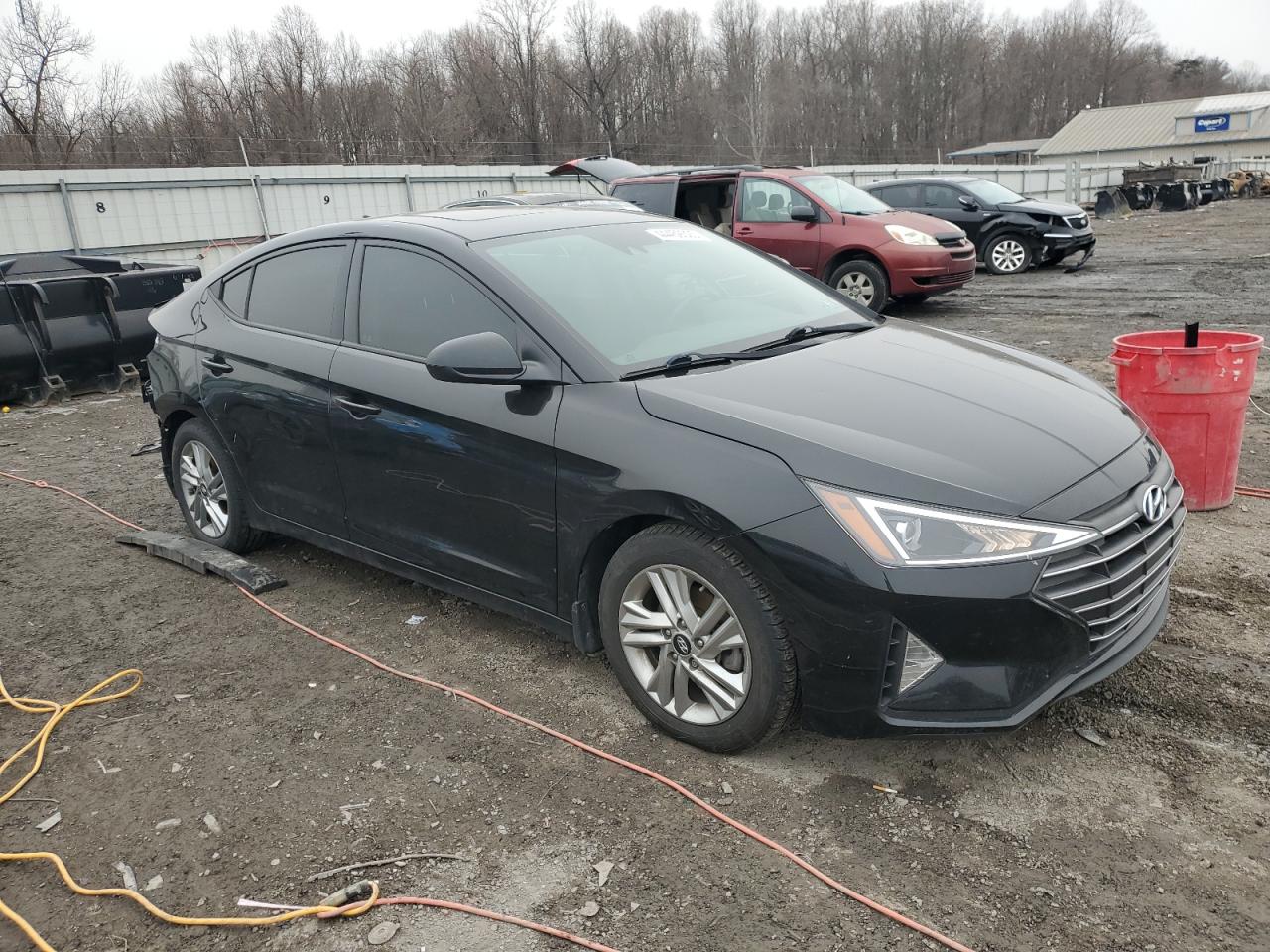 2020 Hyundai Elantra VIN 5NPD84LF9LH620418 Copart auction photo, rear end damage thumbnail 4