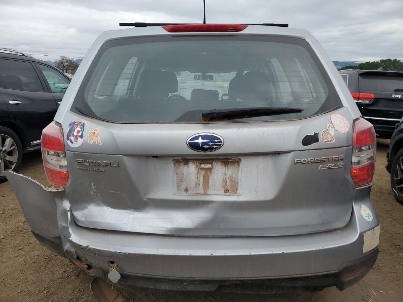 2015 Subaru Forester VIN JF2SJAAC6FG471494 Copart auction photo, rear end / front end damage thumbnail 6