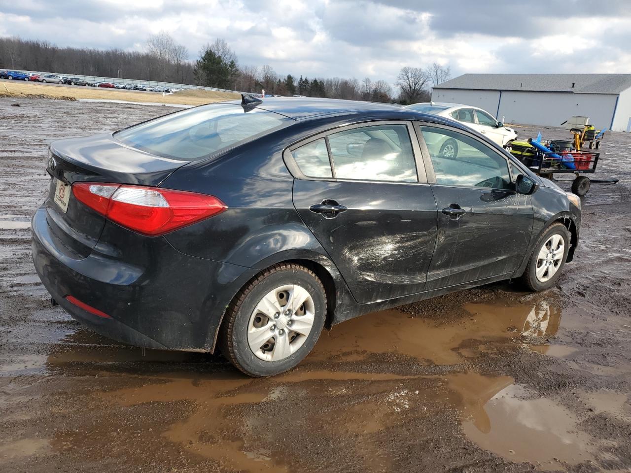 2016 KIA Forte VIN KNAFK4A61G5575376 Copart auction photo, all over damage thumbnail 3