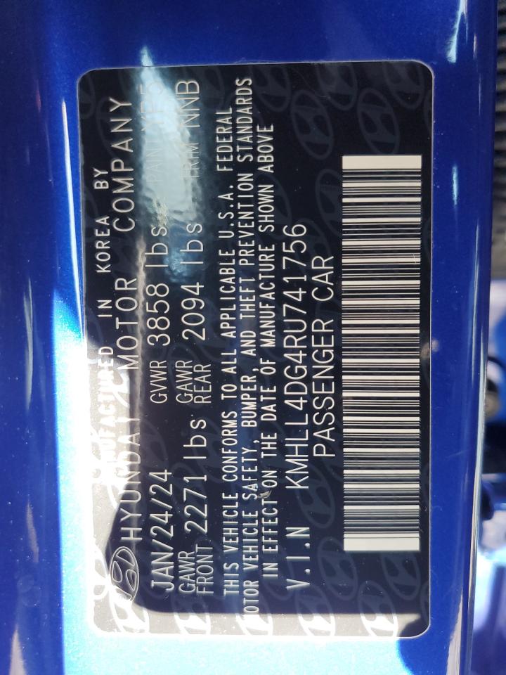 2024 Hyundai Elantra VIN KMHLL4DG4RU741756 Copart auction photo, front end / minor dent/scratches damage thumbnail 12
