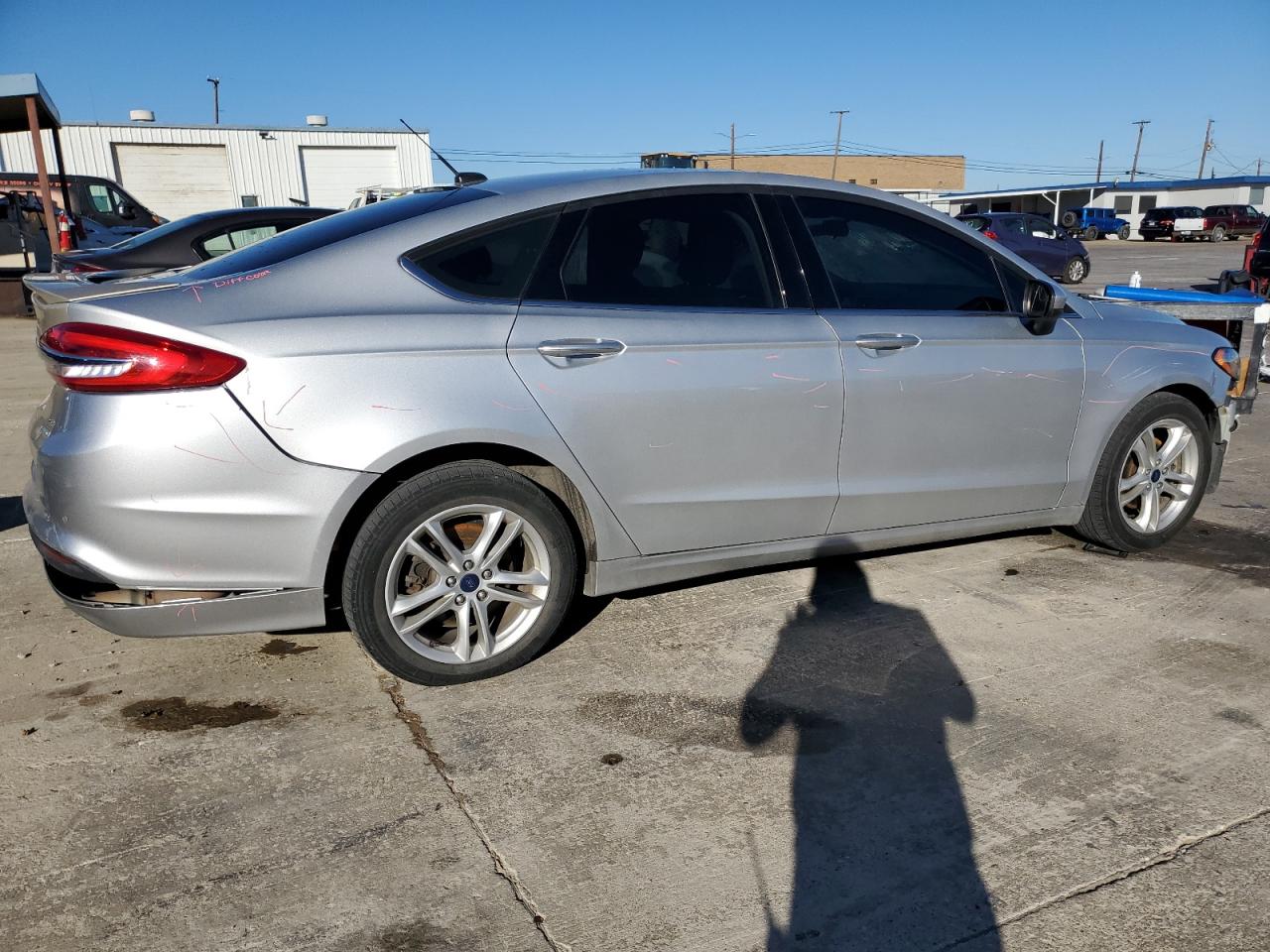 2018 Ford Fusion VIN 3FA6P0H70JR186301 Copart auction photo, front end damage thumbnail 3