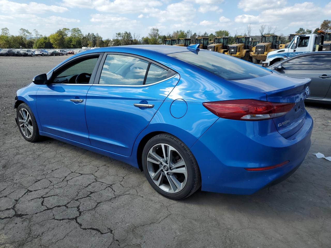 2017 Hyundai Elantra VIN KMHD84LFXHU067402 Copart auction photo, front end / side damage thumbnail 2