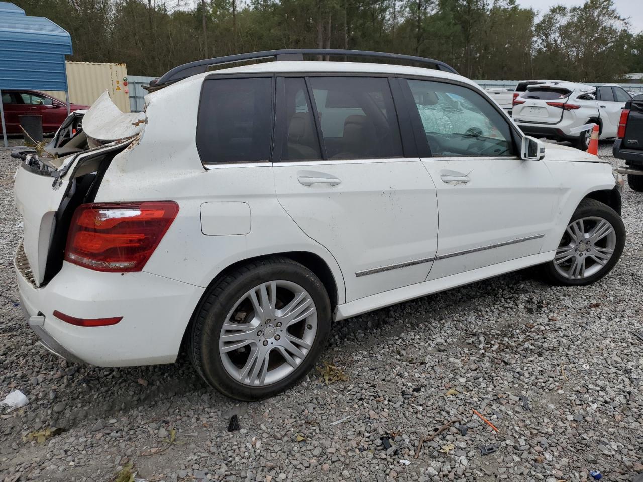 2014 Mercedes-Benz GLK-klasse VIN WDCGG5HB6EG195916 Copart auction photo, all over damage thumbnail 3