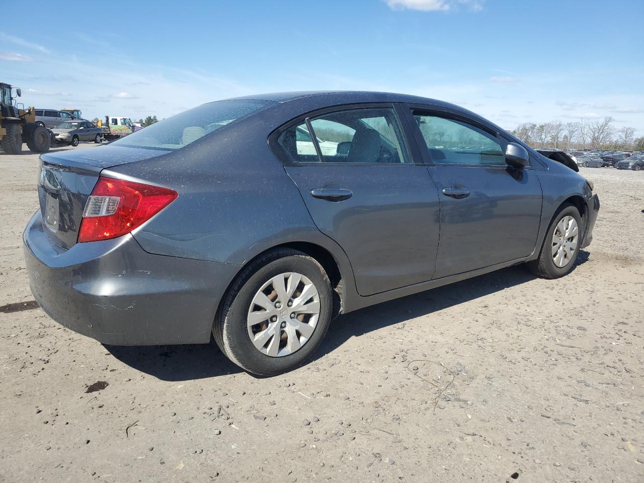 2012 Honda Civic VIN 19XFB2F51CE375975 Copart auction photo, front end / rear end damage thumbnail 3