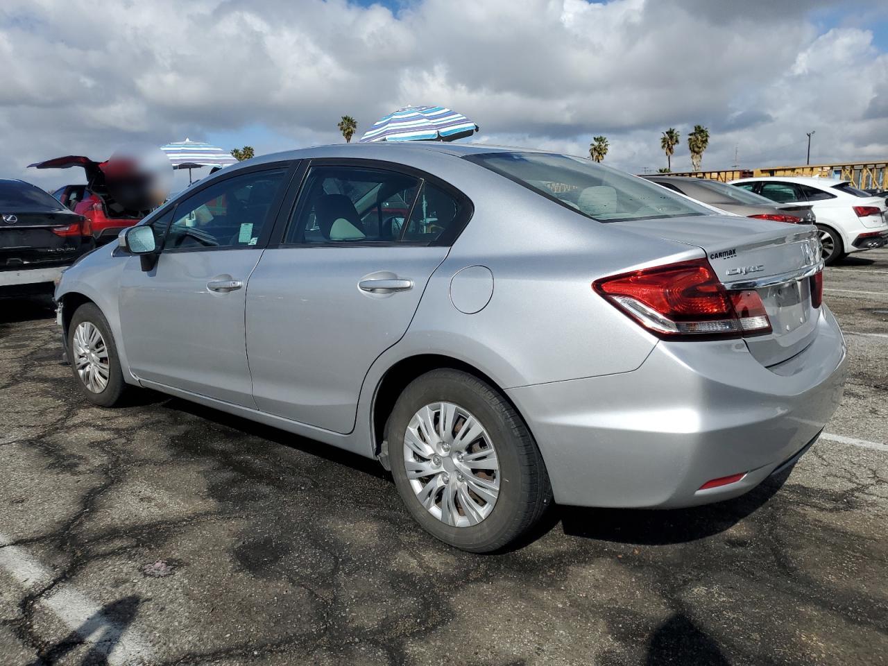 2014 Honda Civic VIN 19XFB2F53EE246638 Copart auction photo, front end / minor dent/scratches damage thumbnail 2
