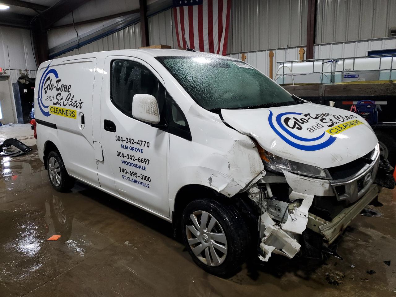 2015 Nissan NV VIN 3N6CM0KN3FK720045 Copart auction photo, front end / undercarriage damage thumbnail 4