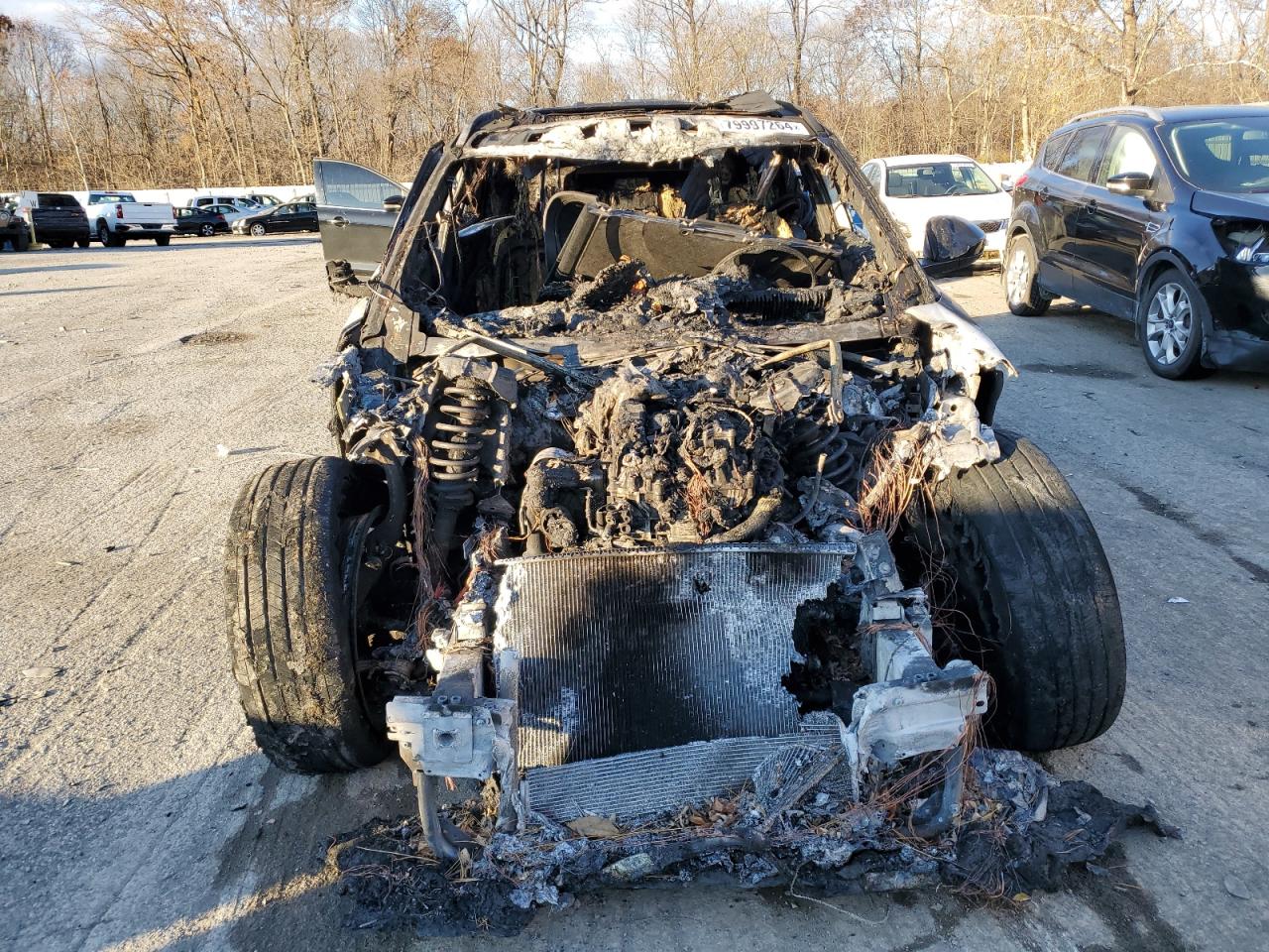 2019 Land Rover Range Rover VIN SALYL2EX1KA779877 Copart auction photo, burn damage thumbnail 5