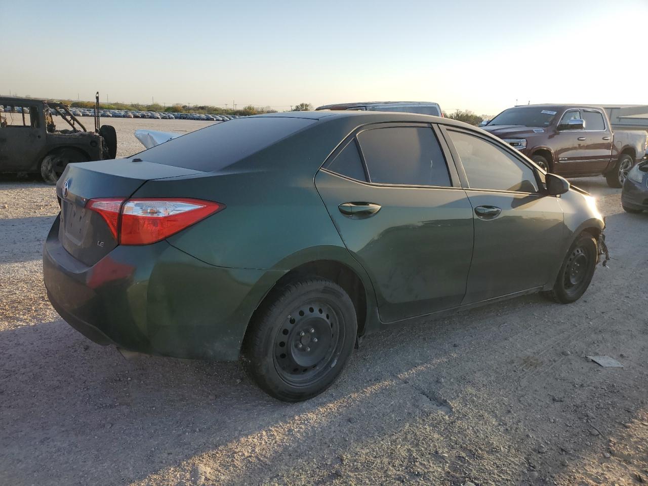 2016 Toyota Corolla VIN 5YFBURHE3GP461114 Copart auction photo, front end / side damage thumbnail 3