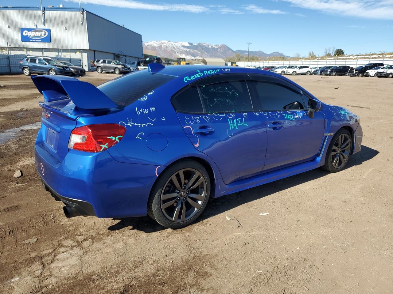 2016 Subaru WRX VIN JF1VA1F6XG9812499 Copart auction photo, hail damage thumbnail 3