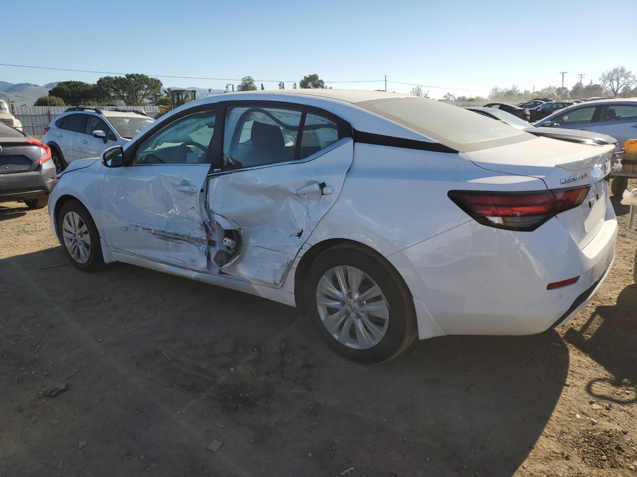 2021 Nissan Sentra VIN 3N1AB8BV2MY243829 Copart auction photo, side damage thumbnail 2