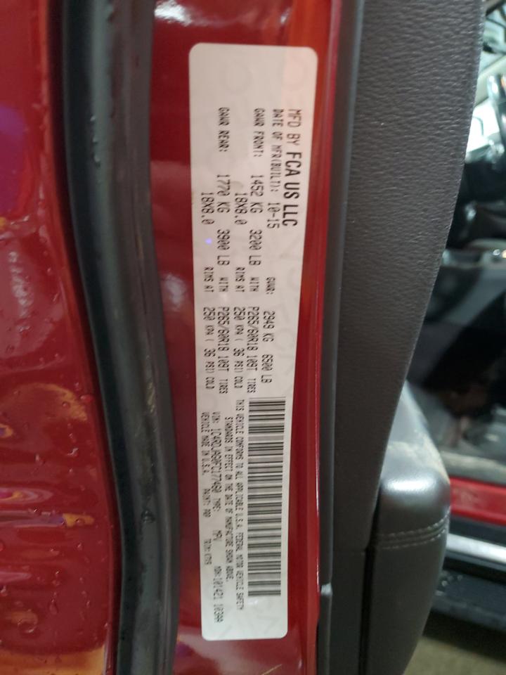 2015 Dodge Durango VIN 1C4RDJAG0FC177460 Copart auction photo, front end damage thumbnail 14