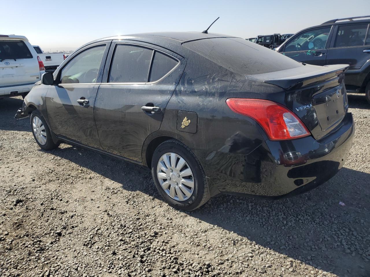 2014 Nissan Versa VIN 3N1CN7AP3EL849863 Copart auction photo, front end / rear end damage thumbnail 2