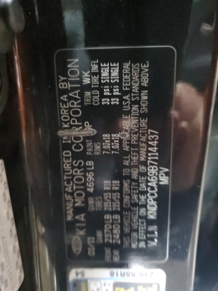 2011 KIA Sportage VIN KNDPCCA69B7114437 Copart auction photo, rear end damage thumbnail 14