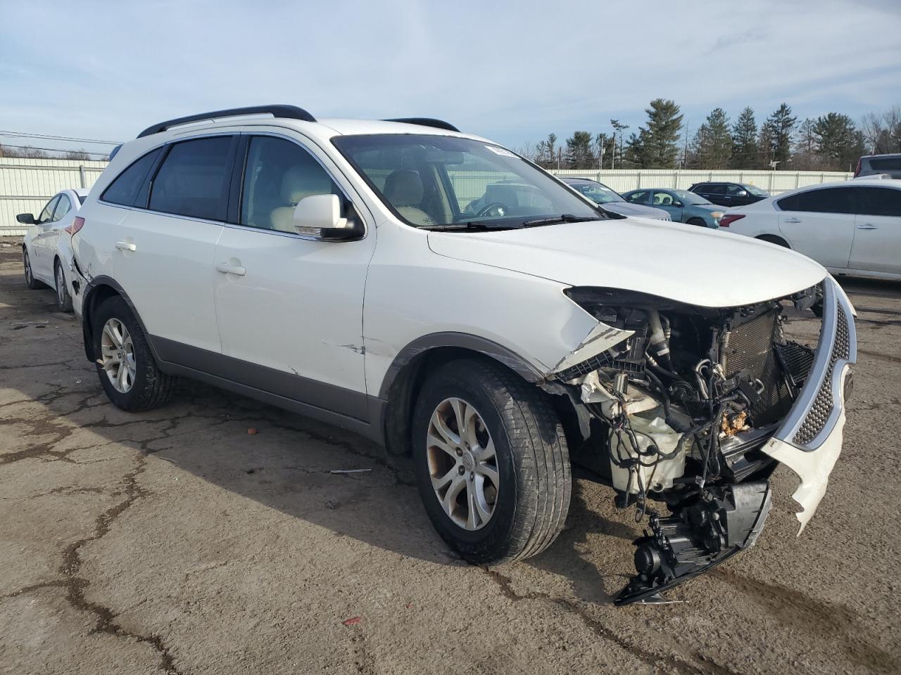 2010 Hyundai Veracruz VIN KM8NU4CC9AU103785 Copart auction photo, front end / rear end damage thumbnail 4