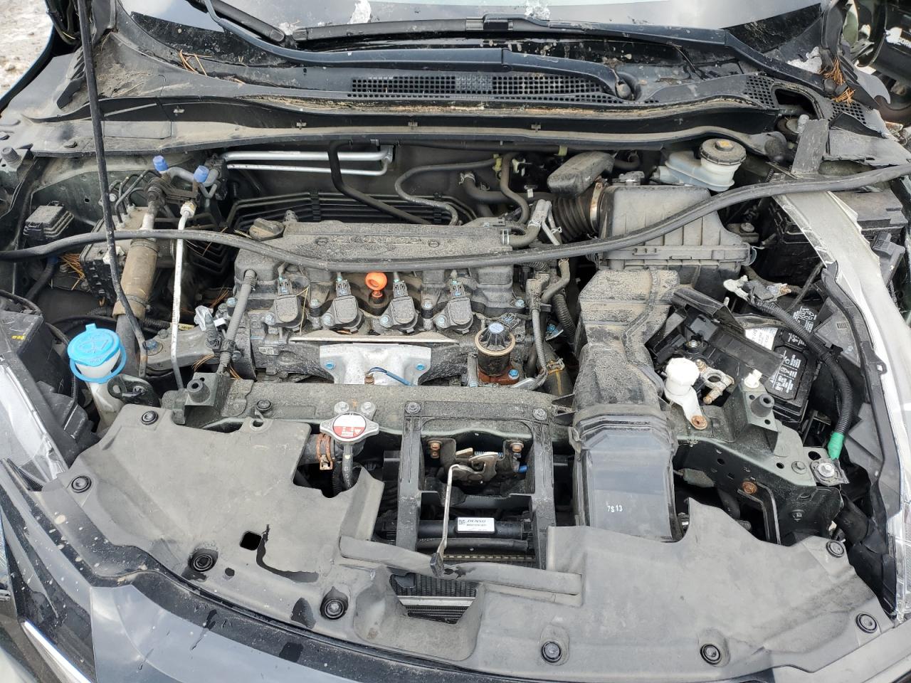 2018 Honda HR-V VIN 3CZRU6H50JM706604 Copart auction photo, side / front end damage thumbnail 12