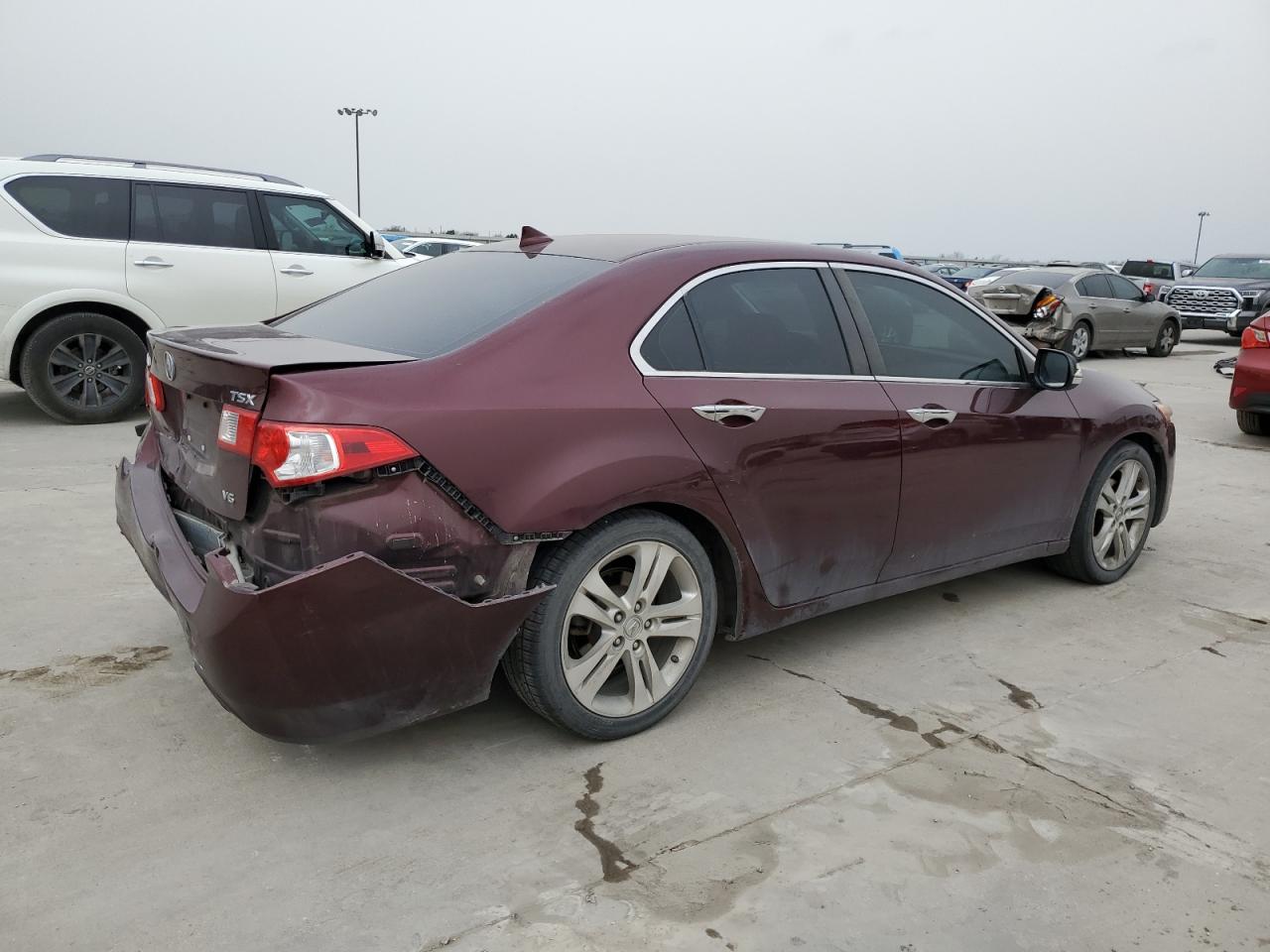2010 Acura TSX VIN JH4CU4F68AC002629 Copart auction photo, rear end damage thumbnail 3