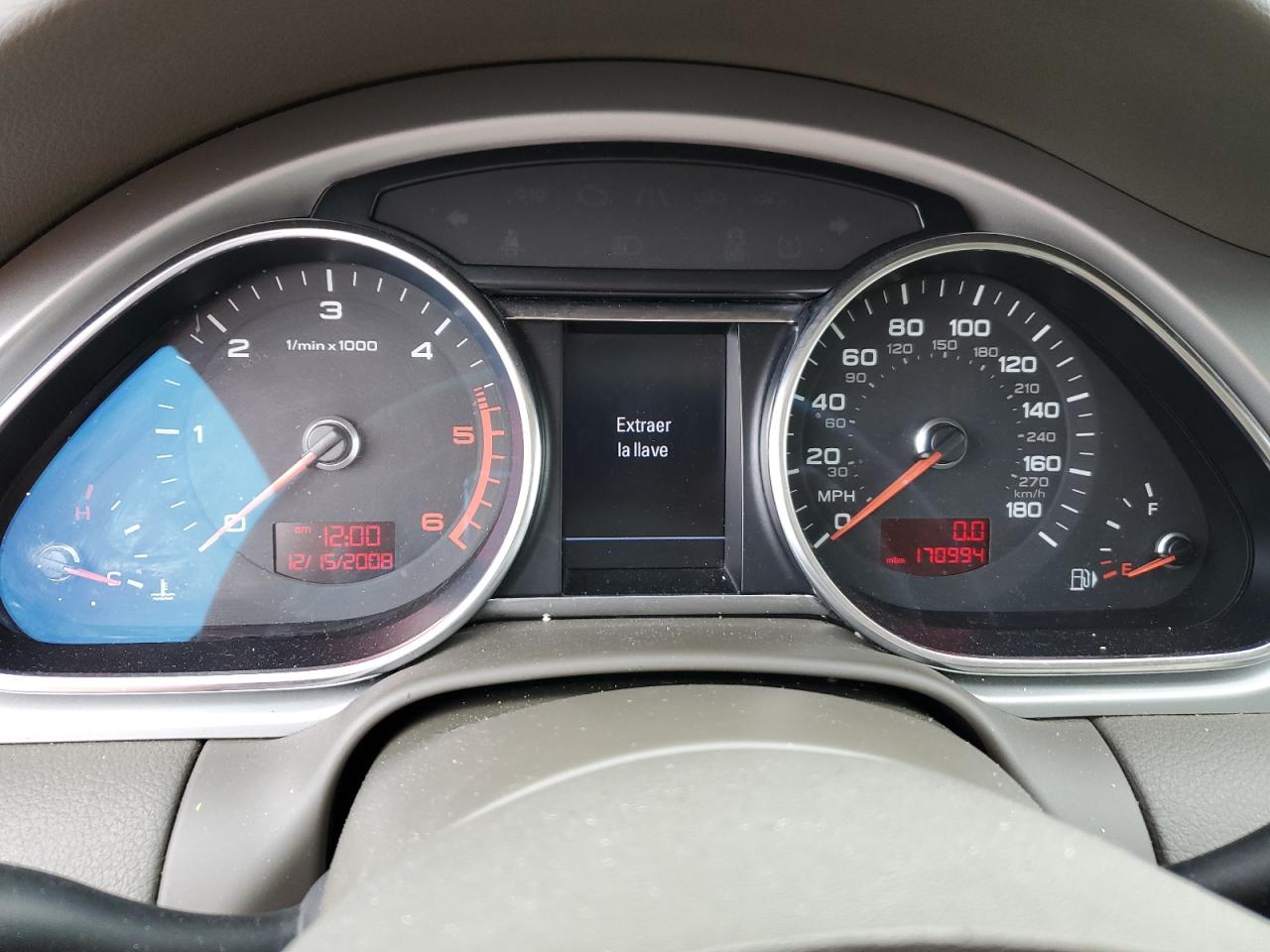 2010 Audi Q7 VIN WA1LMAFE7AD000835 Copart auction photo, mechanical damage thumbnail 9