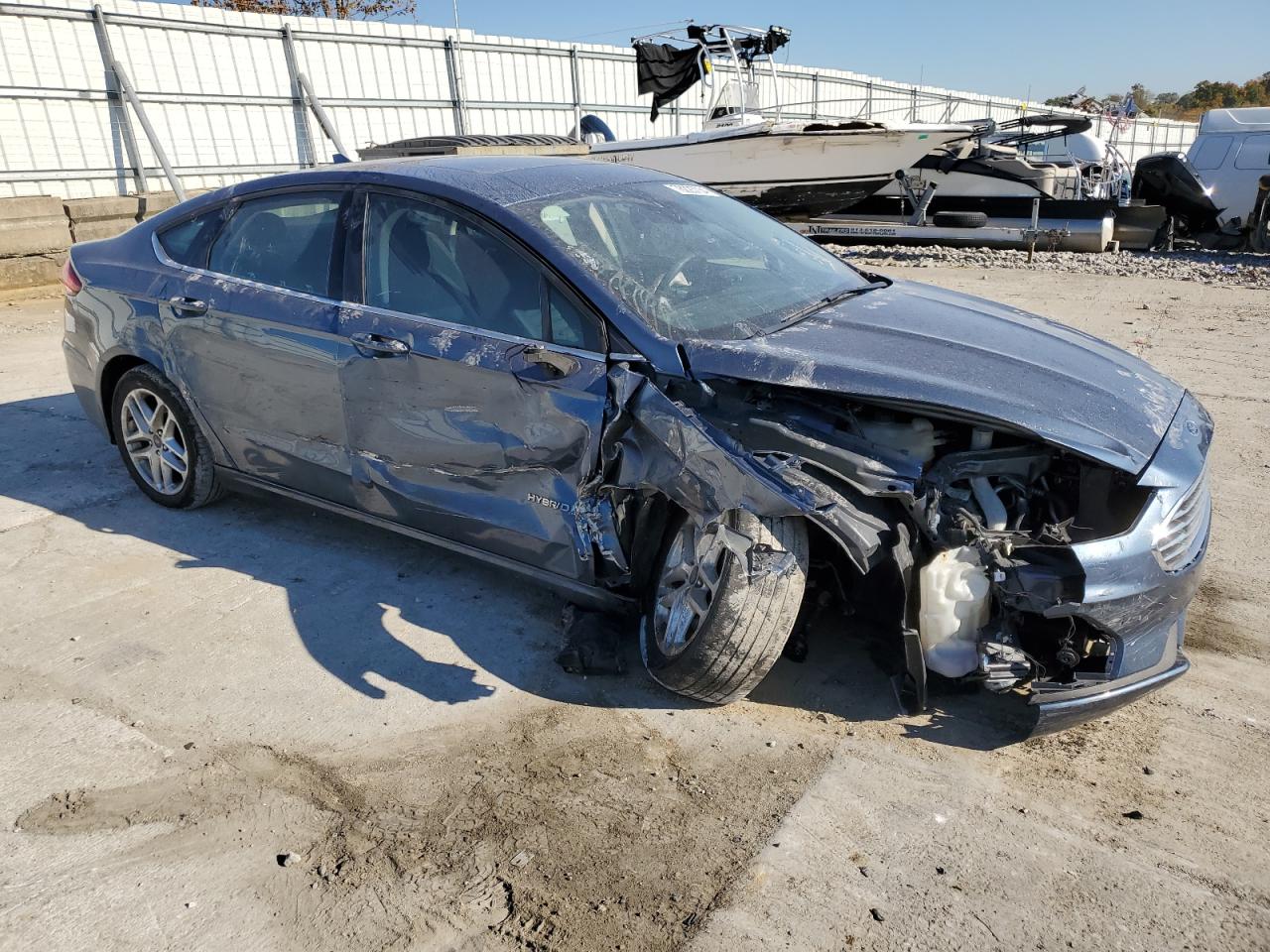 2019 Ford Fusion VIN 3FA6P0LUXKR118991 Copart auction photo, all over damage thumbnail 4