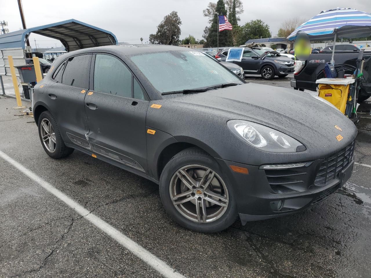2018 Porsche Macan VIN WP1AA2A56JLB07012 Copart auction photo, side damage thumbnail 4