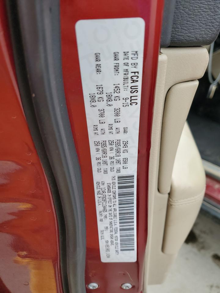 2015 Jeep Grand Cherokee VIN 1C4RJFBG9FC134465 Copart auction photo, front end / side damage thumbnail 13